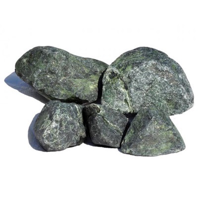 Серпентинит (змеевик) шлифованный 10 кг. (камни для бани) - Чугунные печиГефест